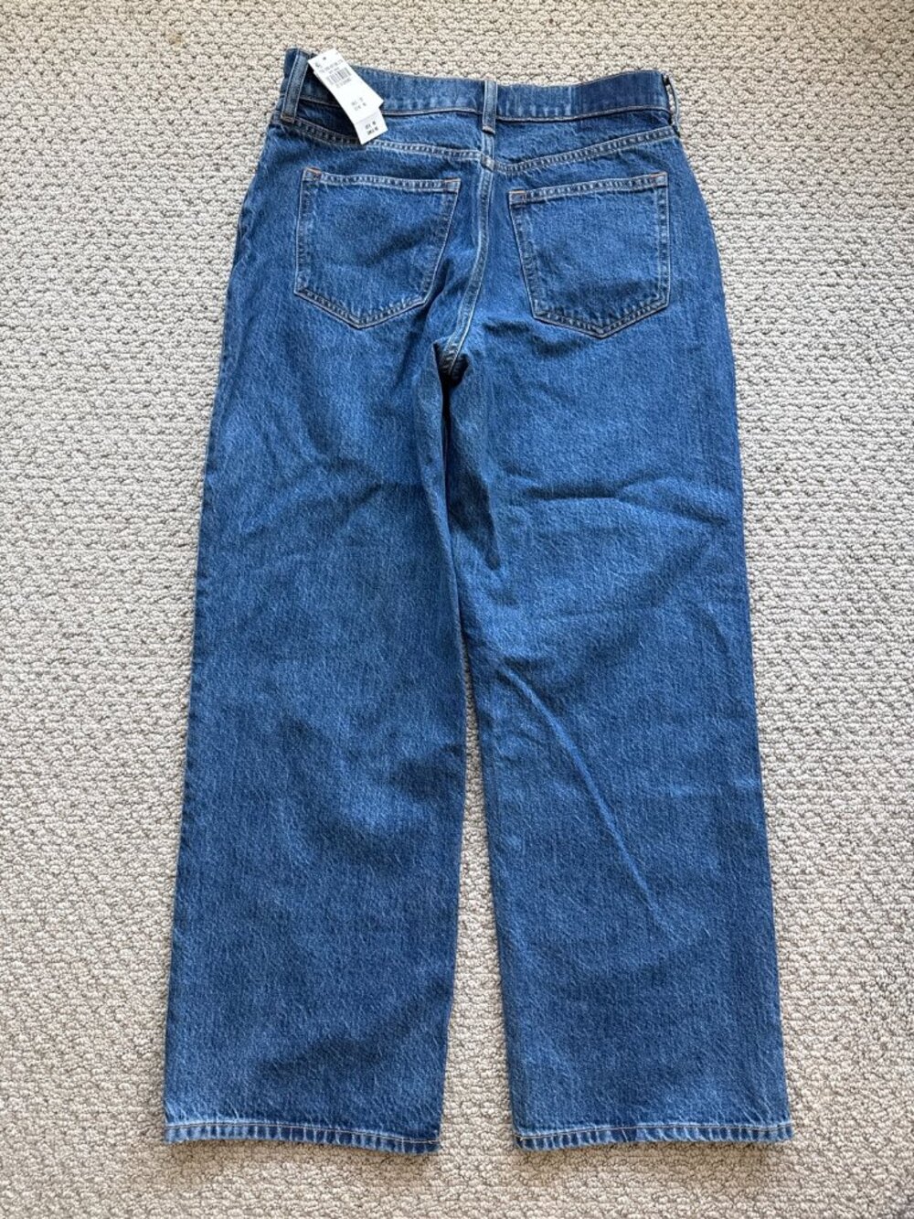 NWT Abercrombie & Fitch High Rise Loose Jeans Size 27 Extra Short Medium Wash
